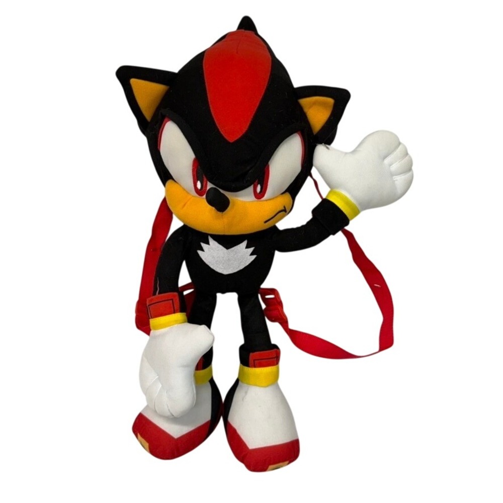 Shadow The Hedgehog Plush Backpack Sonic The Hedgehog Kids Bag